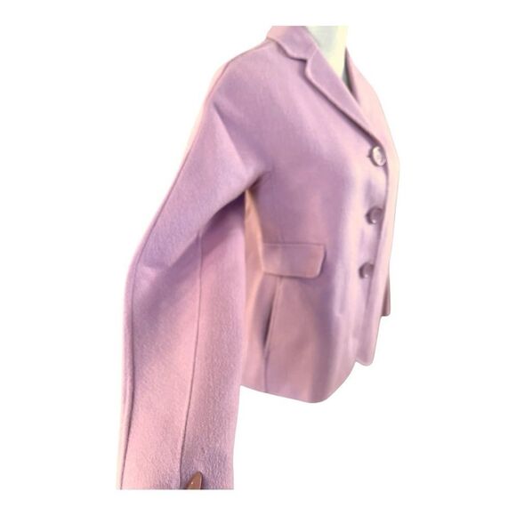 Max Mara Virgin Wool Blended Lilac Purple, Size 6US Blazer - Picture 3 of 13